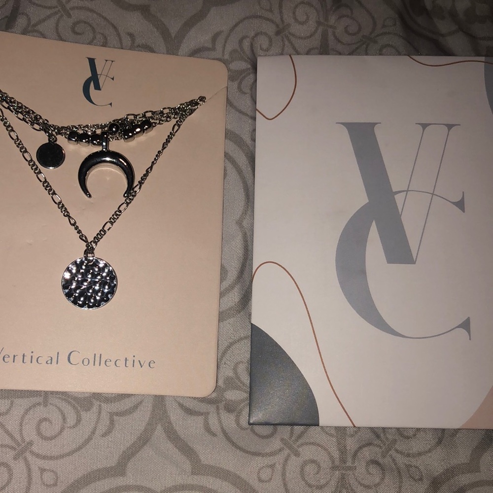 Vertical Collective Celestial Lariat Necklace